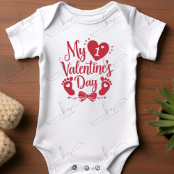 My 1st Valentine's Day Footprints - Baby