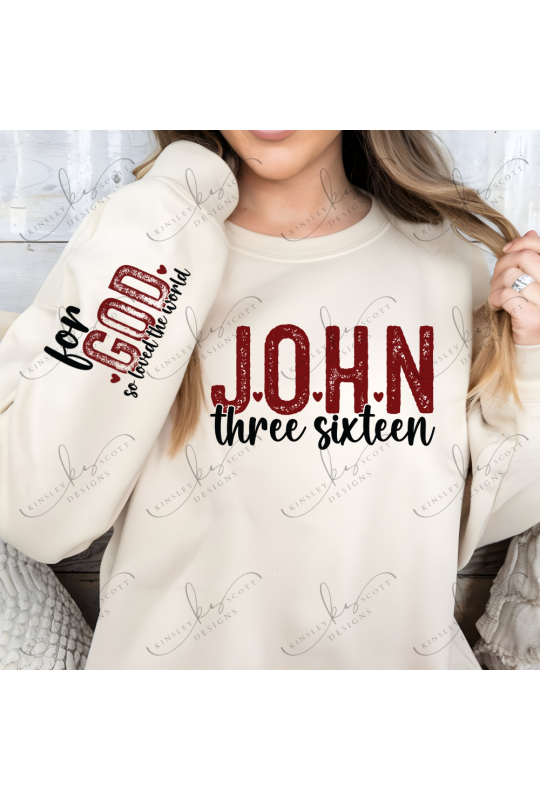 So Loved John 3 16 Sleeve - Adult