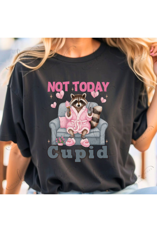 Raccoon Not Today Cupid - Adult