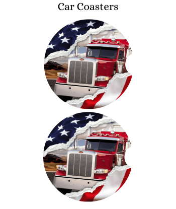 Truck Driver Usa - Car Coaster