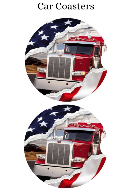 Truck Driver Usa - Car Coaster