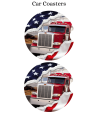 Truck Driver Usa - Car Coaster