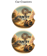 Country Girl - Car Coaster