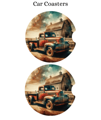 Vintage Truck - Car Coaster