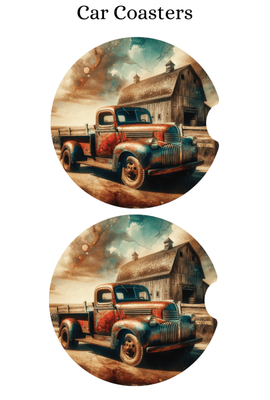 Vintage Truck - Car Coaster