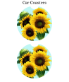 Sunflower Bouquet - Car Coaster