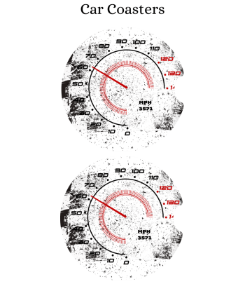 Racing Speedometer - Car Coaster