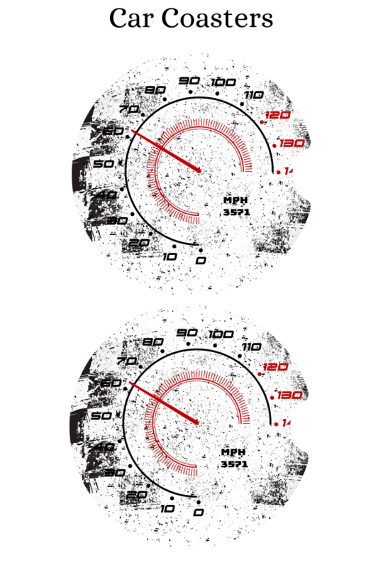 Racing Speedometer - Car Coaster