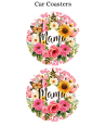 Mama Spring Flowers - Car Coaster