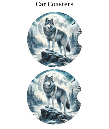 Winter Wolf - Car Coaster