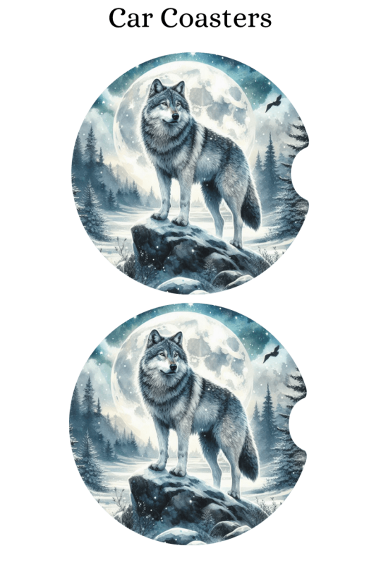 Winter Wolf - Car Coaster