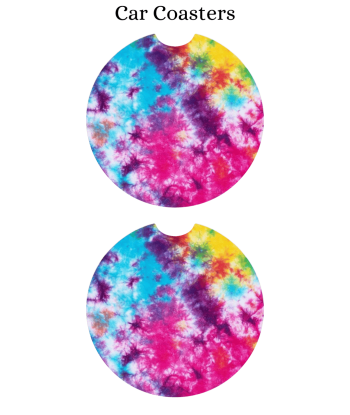 Tie Dye - Car Coaster