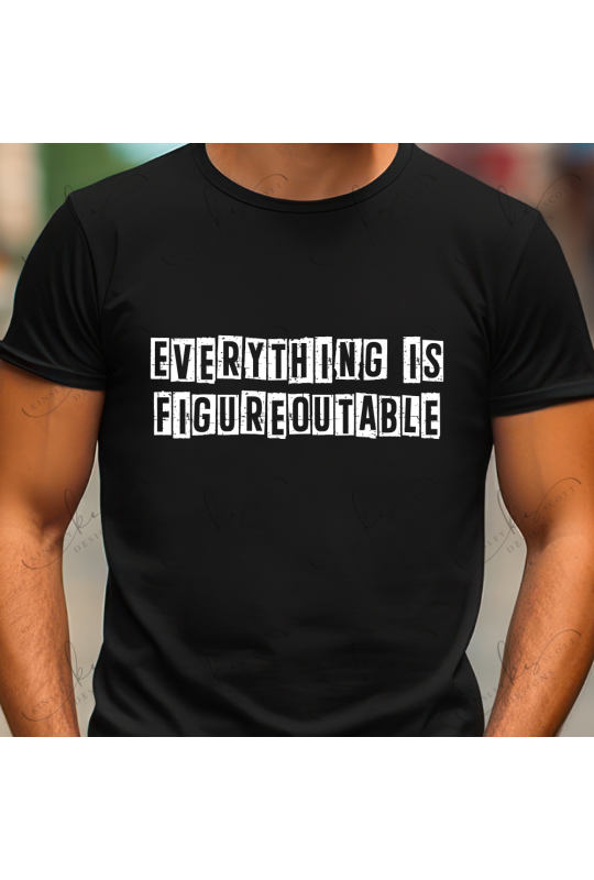 Everything Is Figureoutable White Squares - Adult