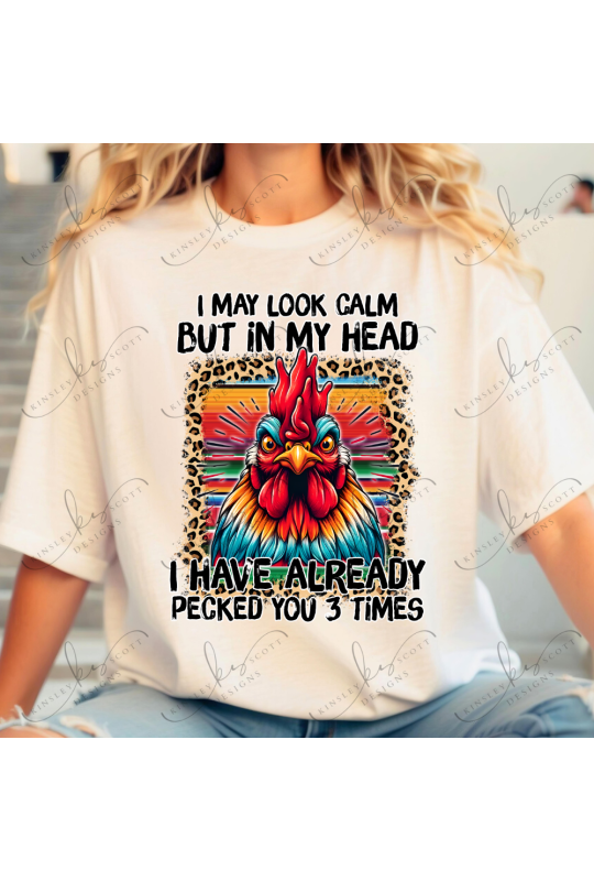 I May Look Calm Rooster - Adult