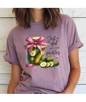 Coquette Just A Girl Who Loves Pickles - Adult