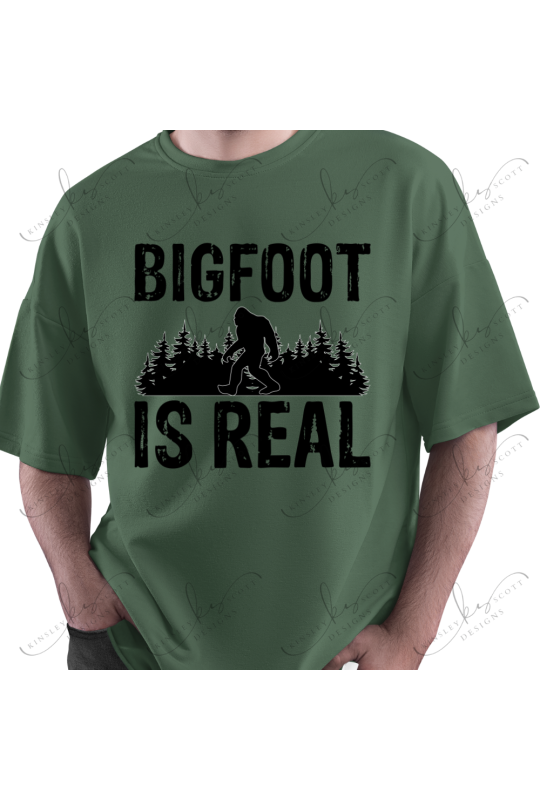 Bigfoot Is Real Black - Adult