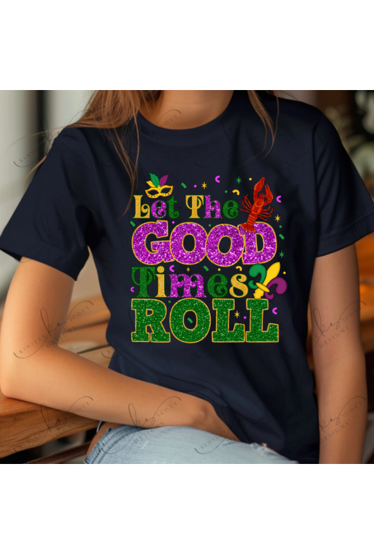 Let The Good Times Roll Faux Glitter - Adult