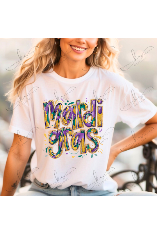 Mardi Gras Faux Glitter - Adult Mardi Gras Faux Glitter - Adult