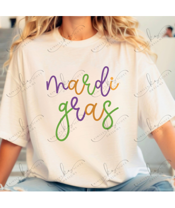 Mardi Gras Cursive - Adult