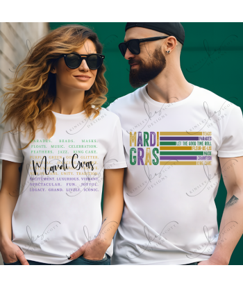 Mardi Gras Typography - Adult