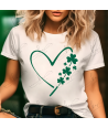 Doodle Heart Clover - Adult