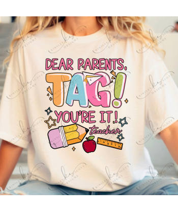 Dear Parents Tag - Adult