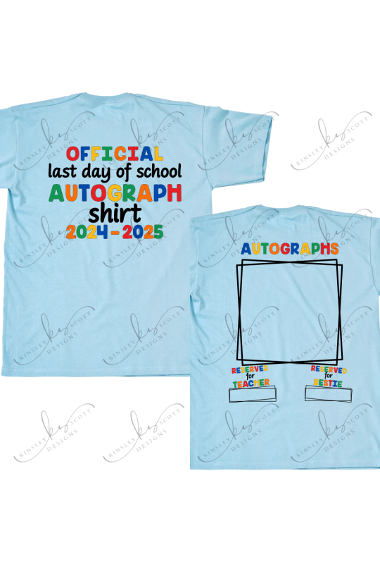 Official Last Day Autographs - Youth Official Last Day Autographs - Youth