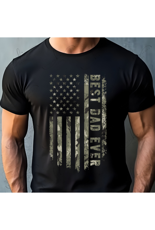 Best Dad Ever Flag Camo - Adult Best Dad Ever Flag Camo - Adult