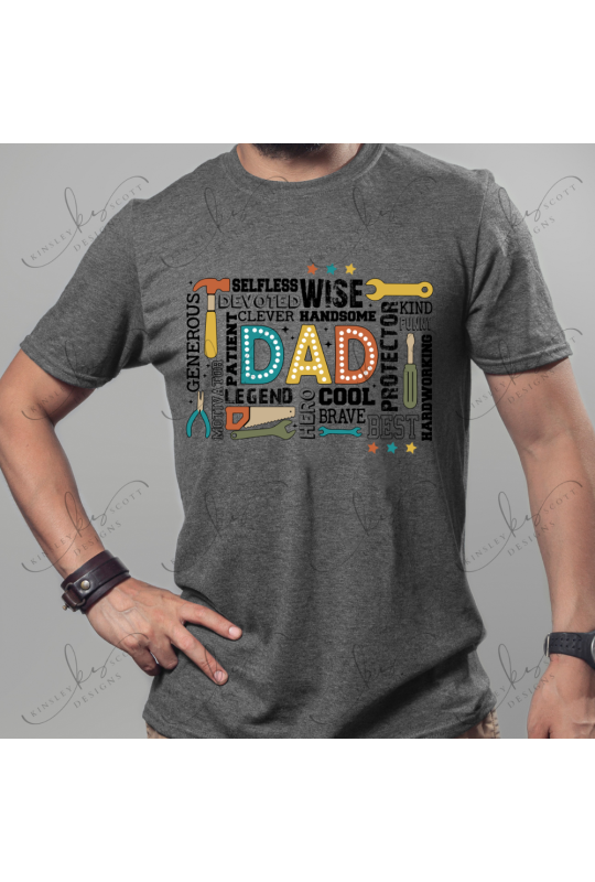 Dad Typography - Adult Dad Typography - Adult