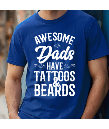 Dads Tattoos Beards - Adult