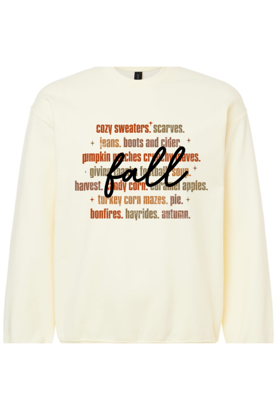 Cozy Fall Words - Adult Cozy Fall Words - Adult