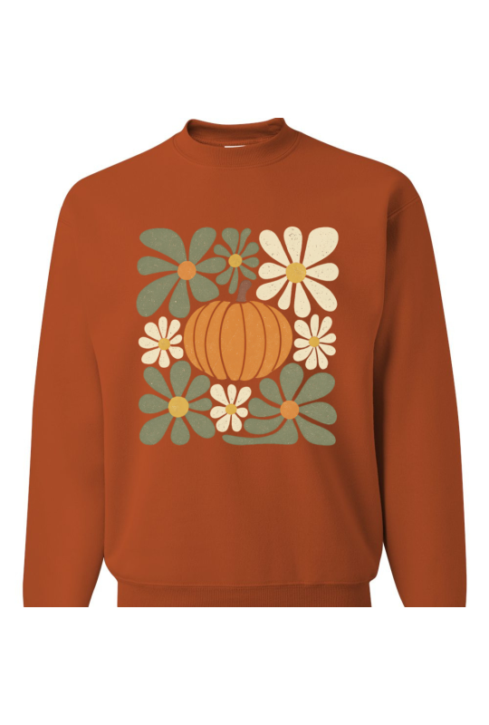 Retro Floral Pumpkin - Adult Retro Floral Pumpkin - Adult