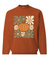 Retro Floral Pumpkin - Adult