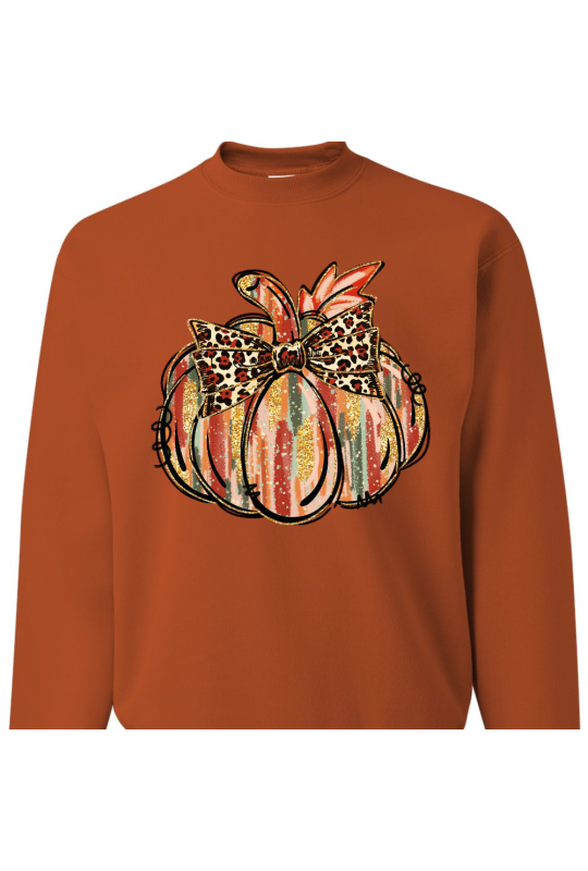 Glitter Pumpkin Brushstroke - Adult Glitter Pumpkin Brushstroke - Adult