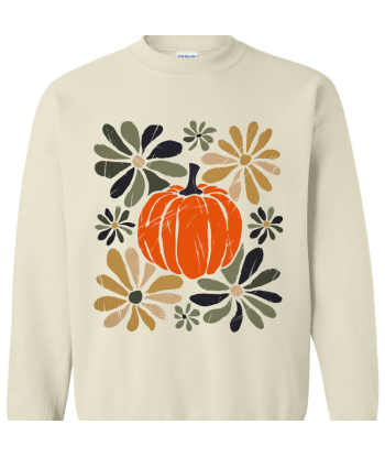 Floral Pumpkin Grunge - Adult