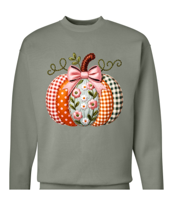 Faux Embroidery Pumpkin - Adult