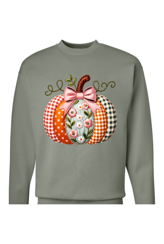 Faux Embroidery Pumpkin - Adult Faux Embroidery Pumpkin - Adult
