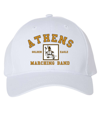 Athens Marching Band Hat - White and Gold