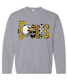 Eagles Doodle Yellow Black - Adult