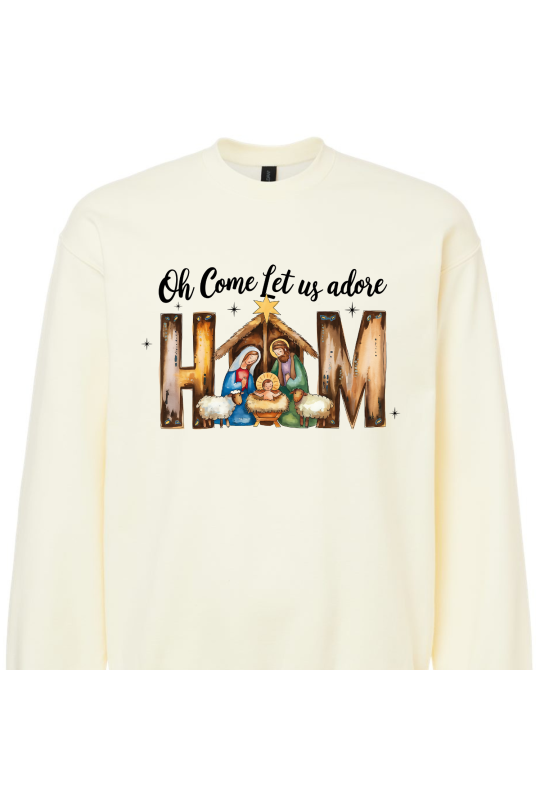 Come Let Us Adore Brushstroke - Adult