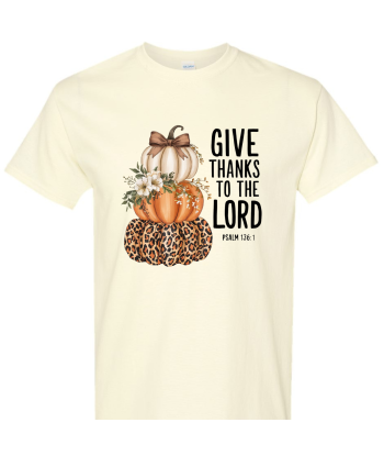 Give Thanks Stacked Pumpkins - Adult