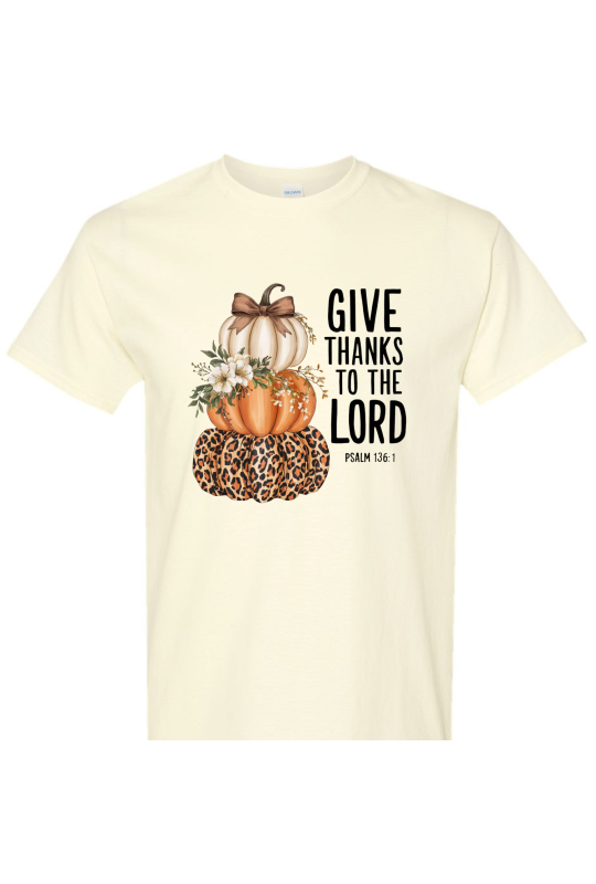Give Thanks Stacked Pumpkins - Adult