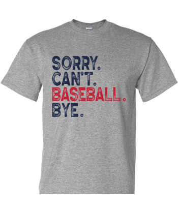 Sorry Can't Baseball - Adult