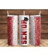 Senior Red Glitter - Skinny Tumbler