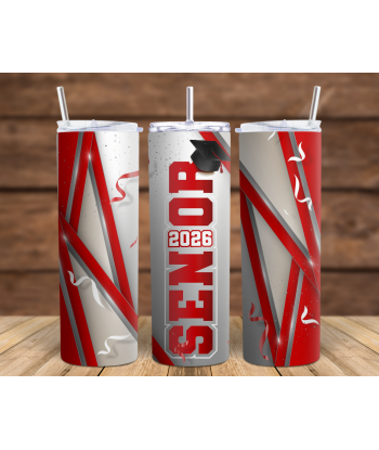Senior 26 Red - Skinny Tumbler