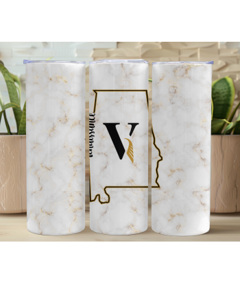 Ren V Gold Ombre Alabama Tumbler - Skinny Tumbler