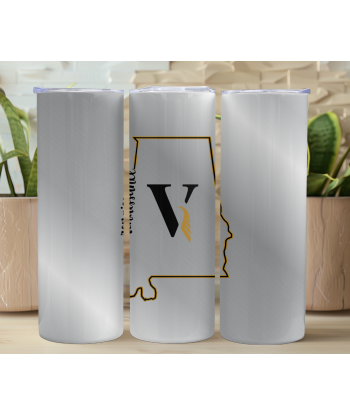 Ren V Silver Gradient Alabama Tumbler - Skinny Tumbler
