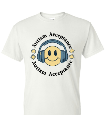 Autism Acceptance Smiley - Adult