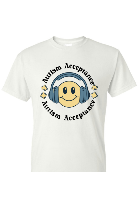 Autism Acceptance Smiley - Adult