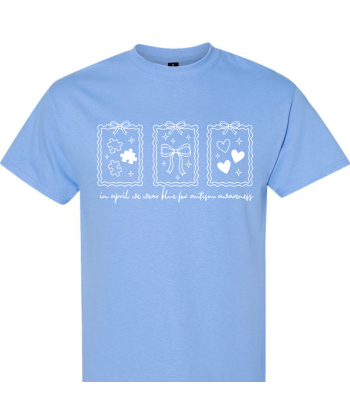 April We Wear Blue Coquette White - Adult